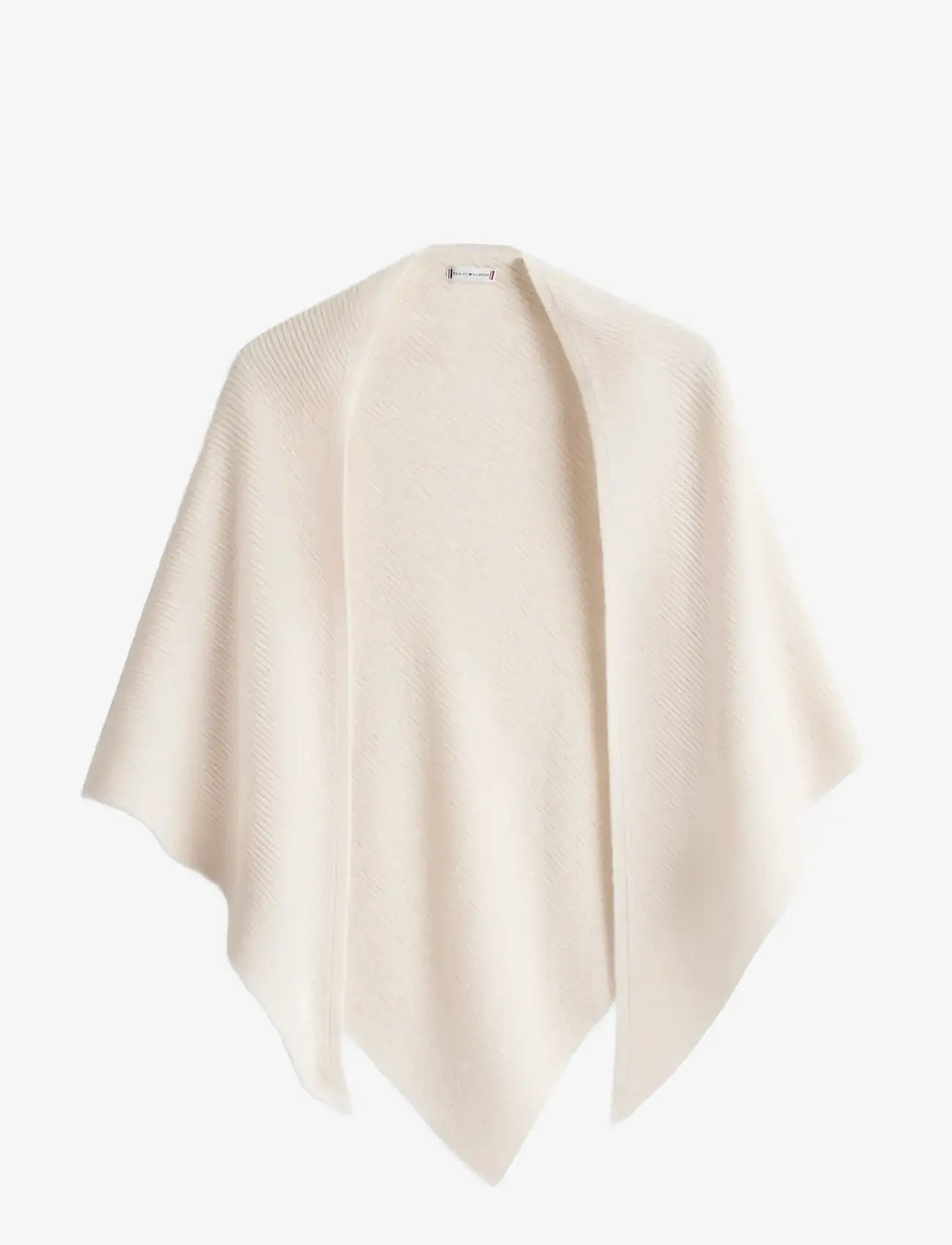 Tommy Hilfiger - TOMMY SCRIPT CASH TRIANGLE SCARF - kaschmir - soft cream - 1