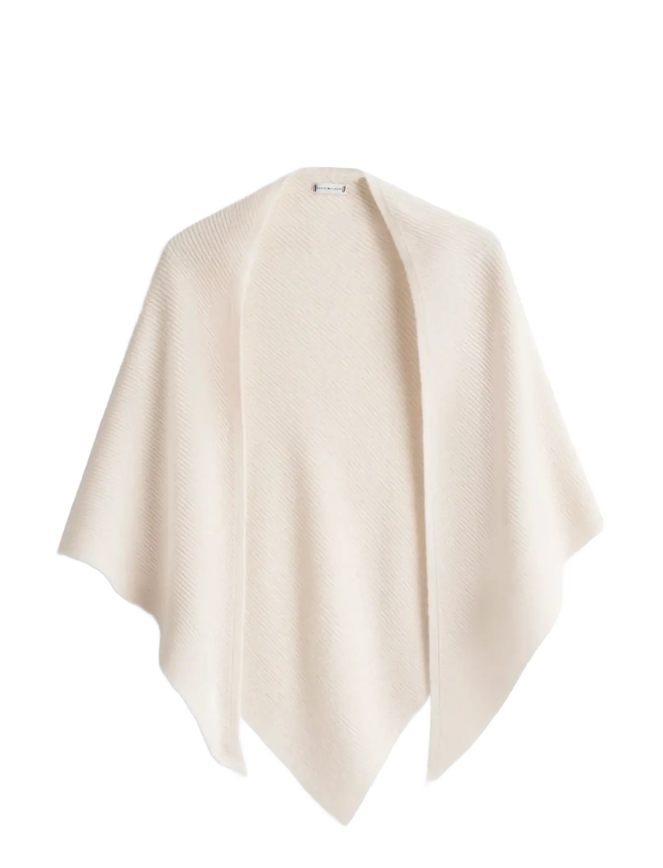 Tommy Hilfiger TOMMY SCRIPT CASH TRIANGLE SCARF - Tommy Hilfiger - SOFT CREAM / cream