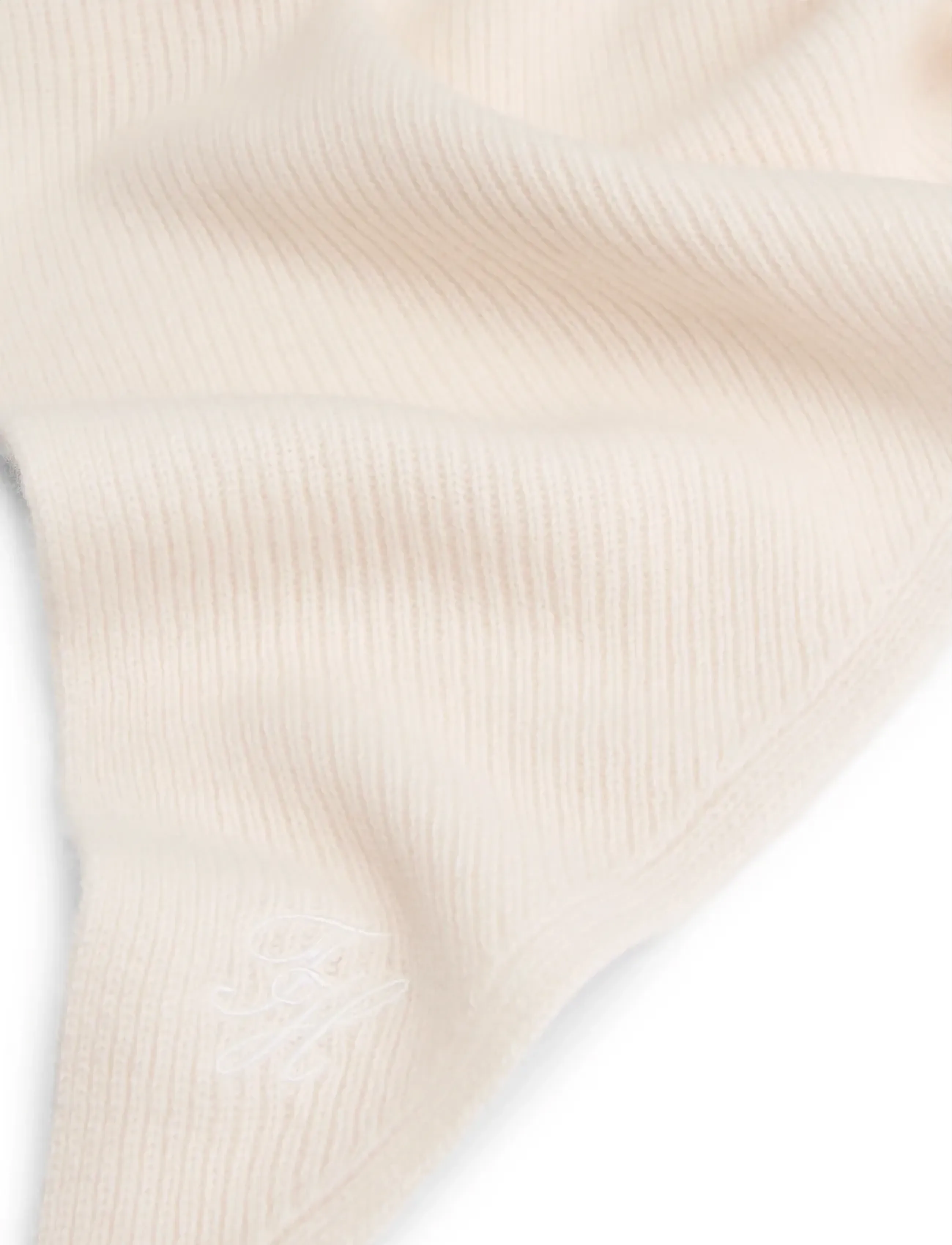 Tommy Hilfiger - TOMMY SCRIPT CASH TRIANGLE SCARF - kašmyras - soft cream - 3