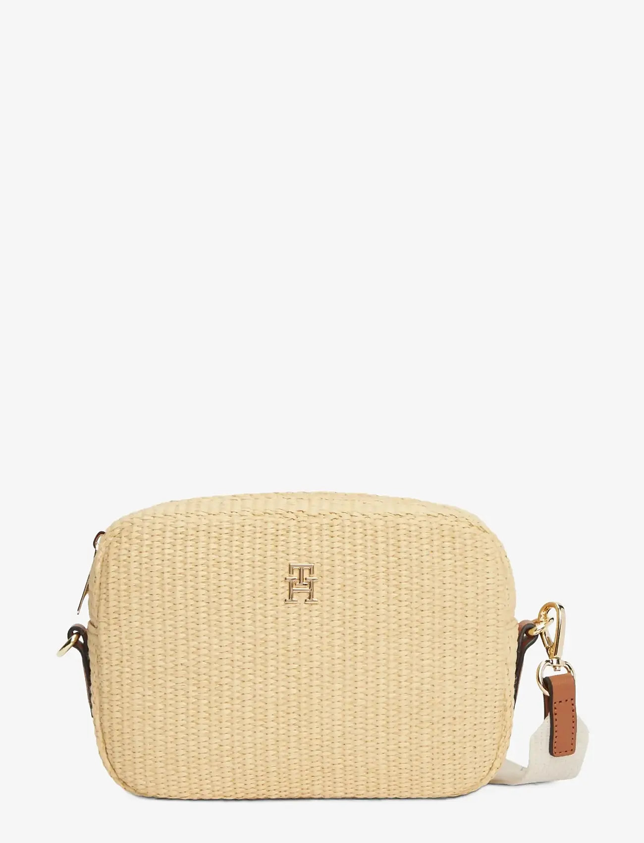 Tommy Hilfiger - POPETTE CAMERA BAG RAFFIA - natural raffia - 1