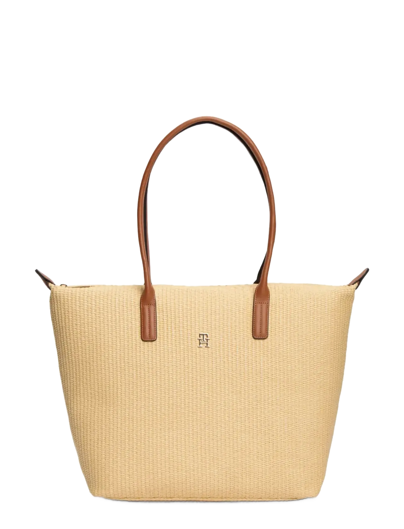 Tommy Hilfiger POPETTE TOTE RAFFIA - Tasker - NATURAL RAFFIA / beige