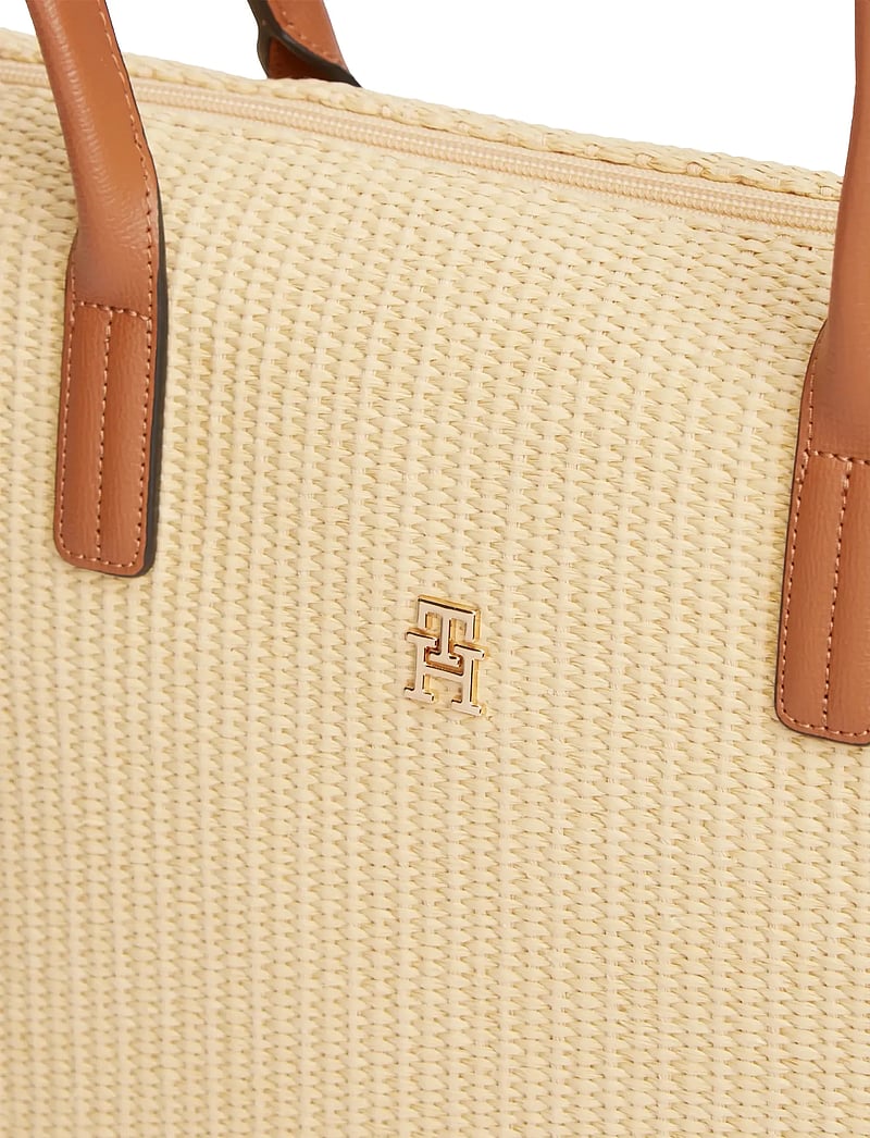 Tommy Hilfiger - POPETTE TOTE RAFFIA - tote bags - natural raffia - 3