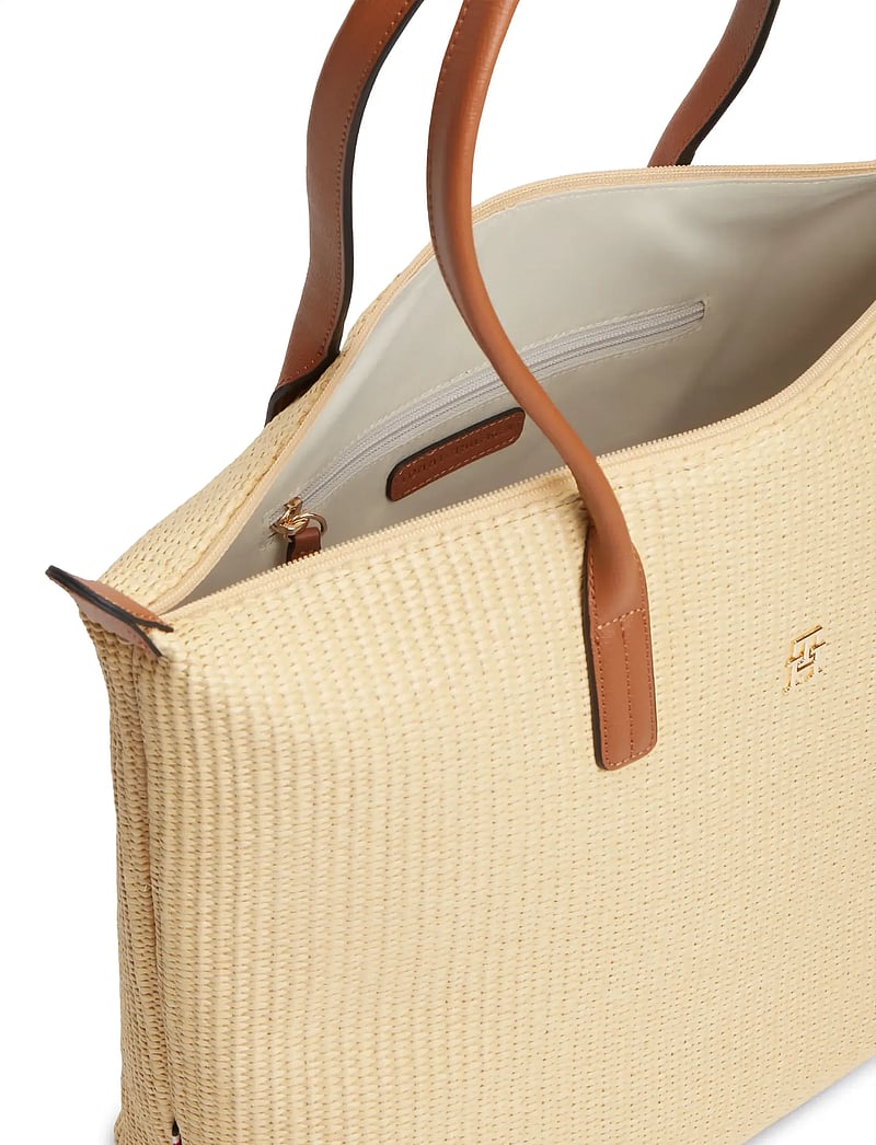 Tommy Hilfiger - POPETTE TOTE RAFFIA - tote bags - natural raffia - 4
