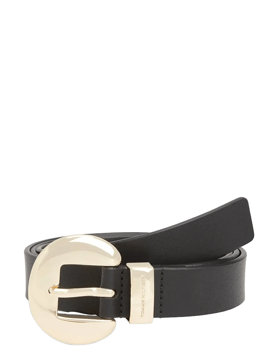 Tommy Hilfiger - TH OVAL 2.5 - läderskärp - black - 0