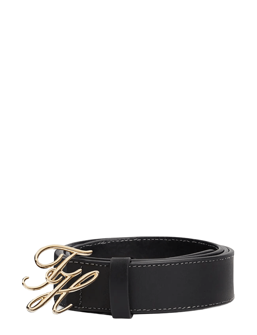 Tommy Hilfiger - TH SCRIPT 3.0 - nahkrihmad - black - 0