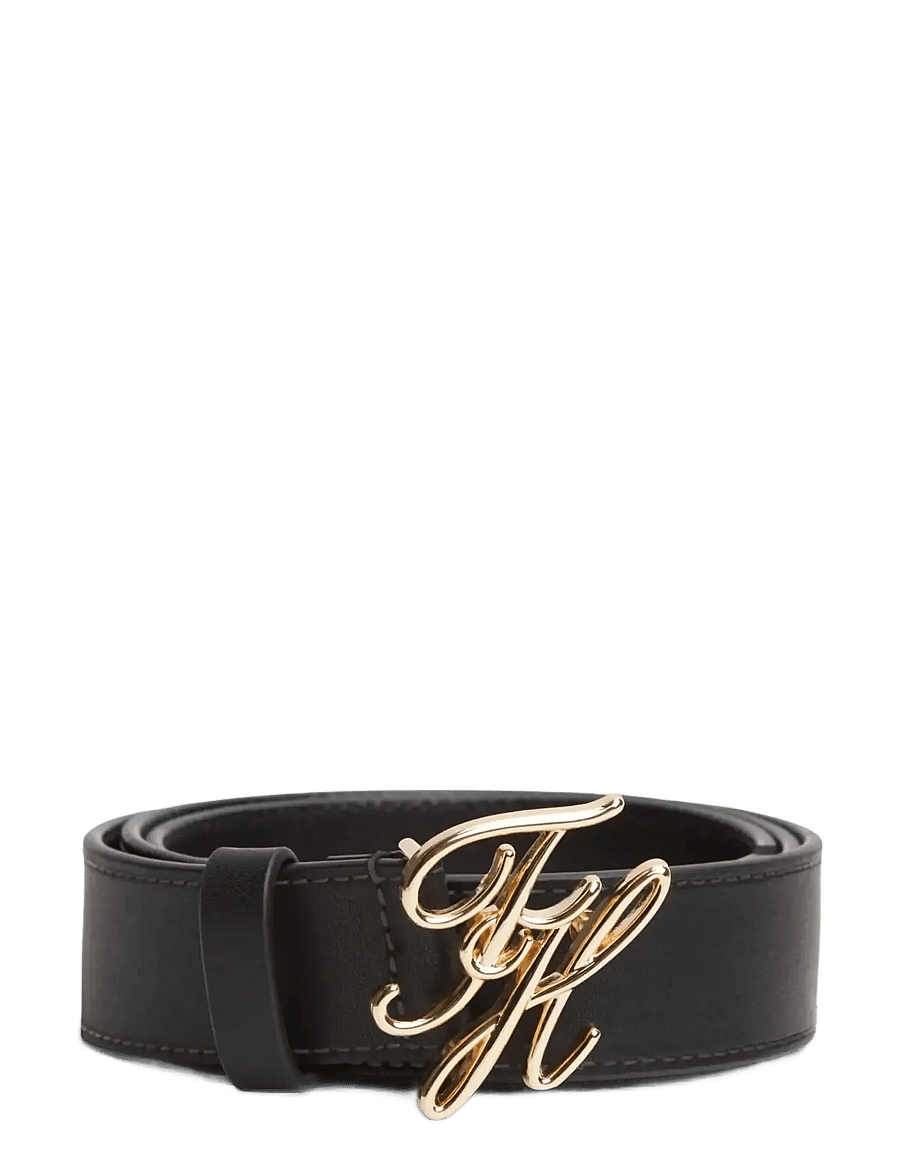 Tommy Hilfiger - TH SCRIPT 3.0 - nahkrihmad - black - 1