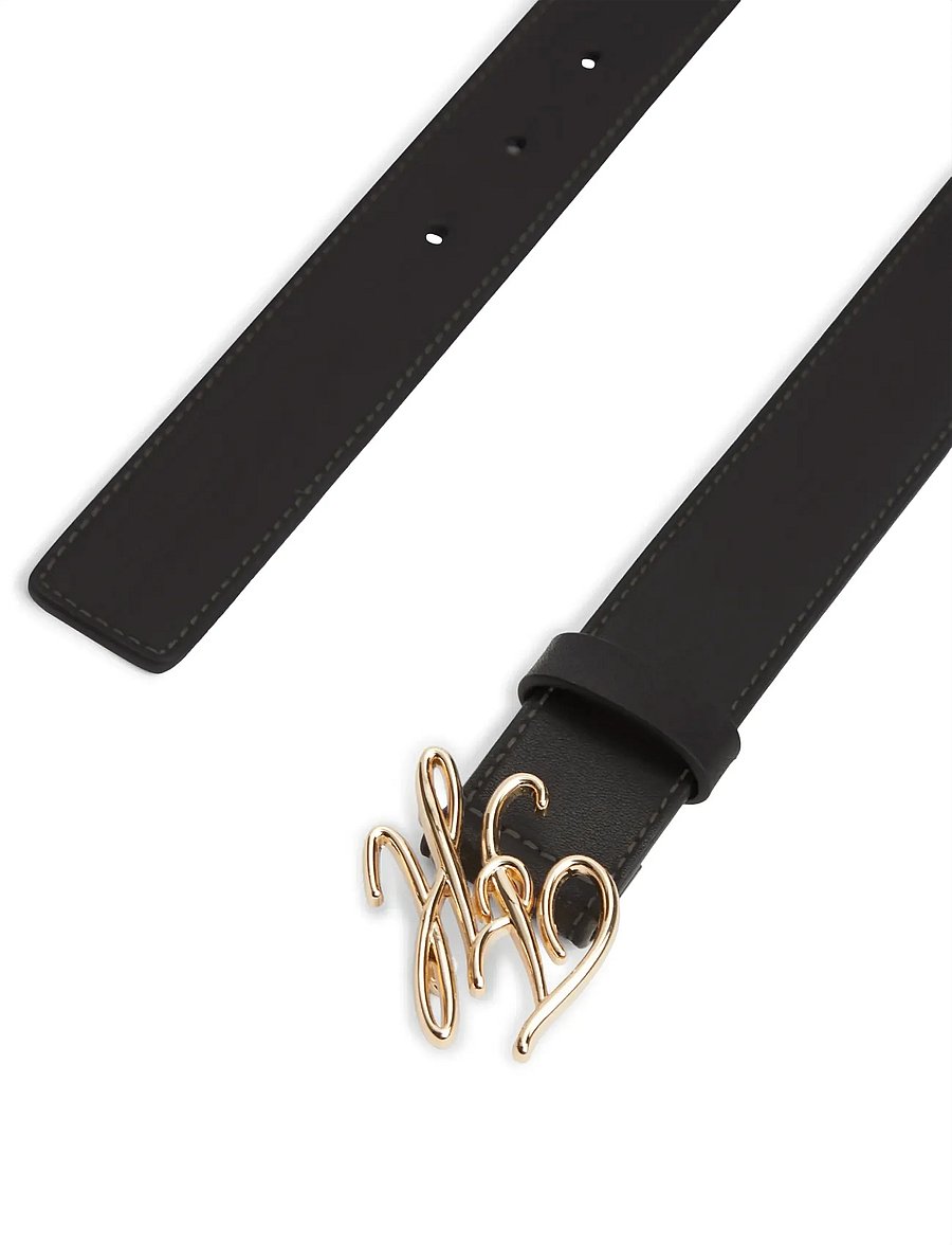 Tommy Hilfiger - TH SCRIPT 3.0 - nahkrihmad - black - 2