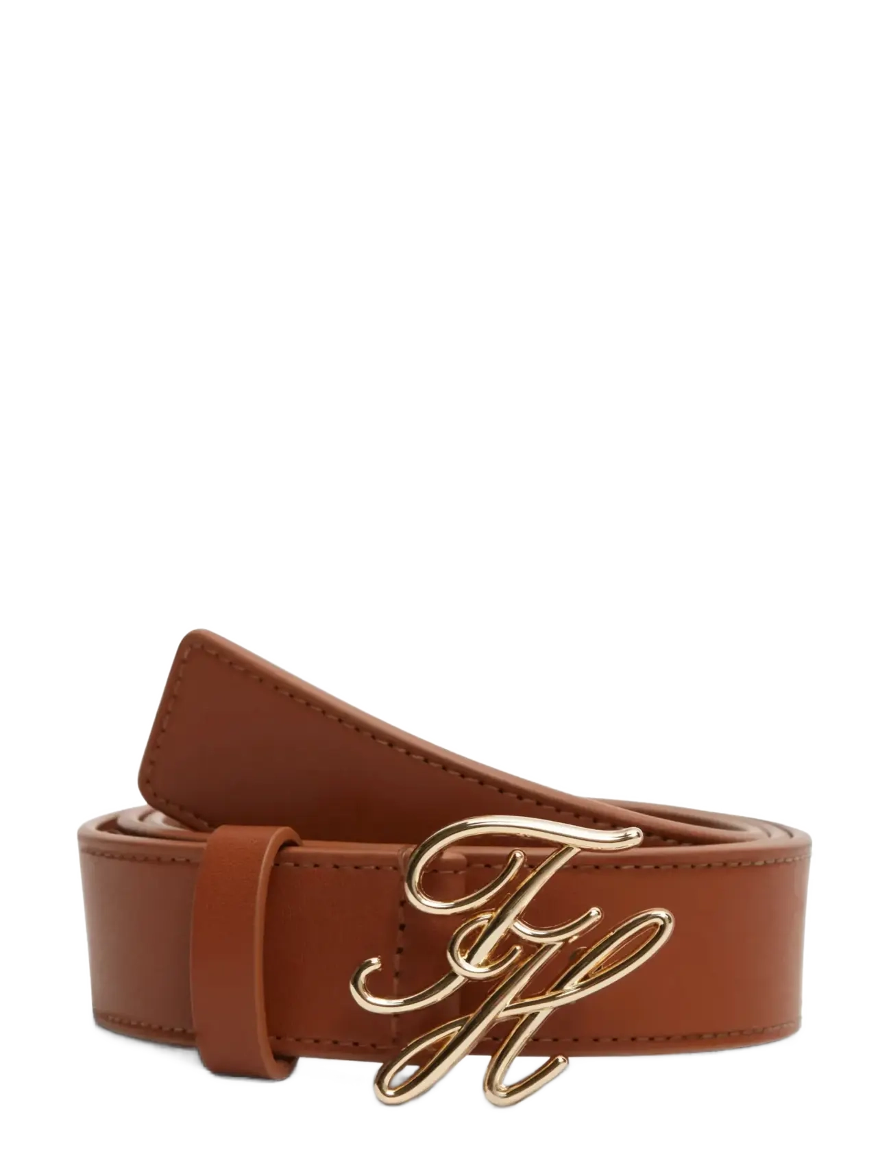 Tommy Hilfiger Th Script 3.0, 90, Brown, Belts > Waist Belt, Dame