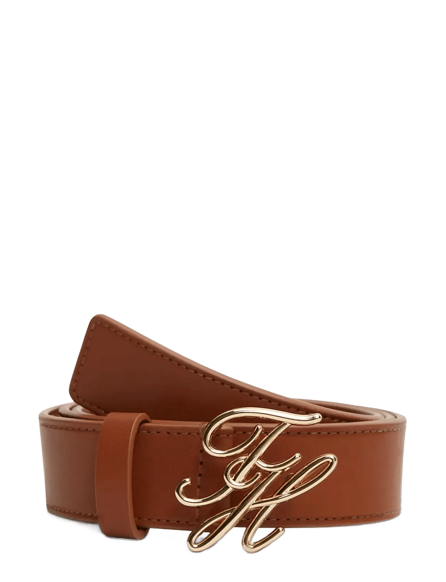 Tommy Hilfiger - TH SCRIPT 3.0 - ledergürtel - cognac - 0