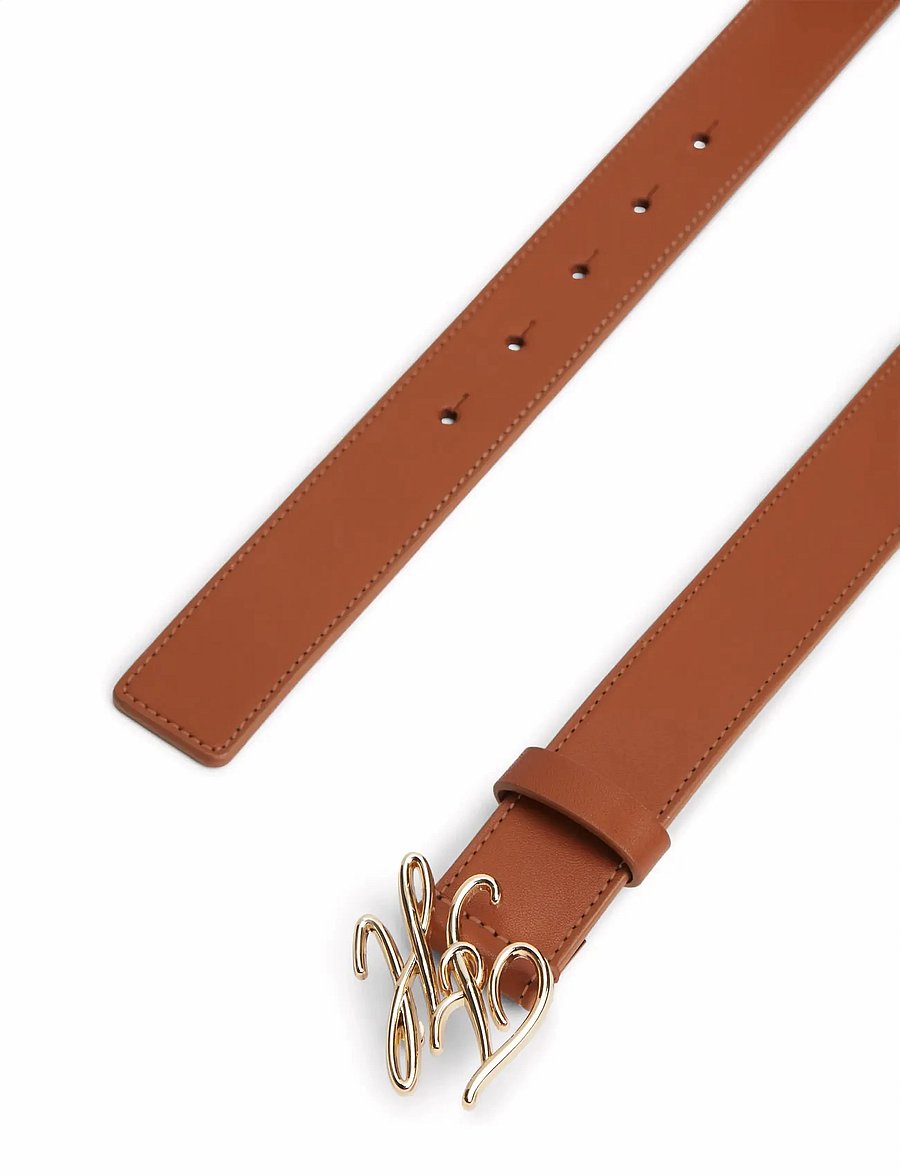 Tommy Hilfiger - TH SCRIPT 3.0 - ledergürtel - cognac - 2