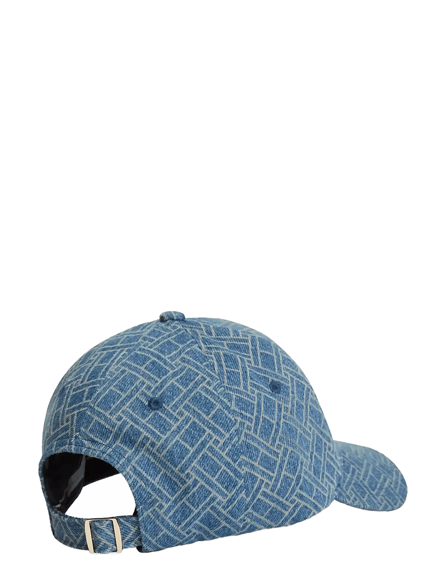 Tommy Hilfiger - TH FLAG MONOGRAM DENIM CAP - caps - denim monogram - 1