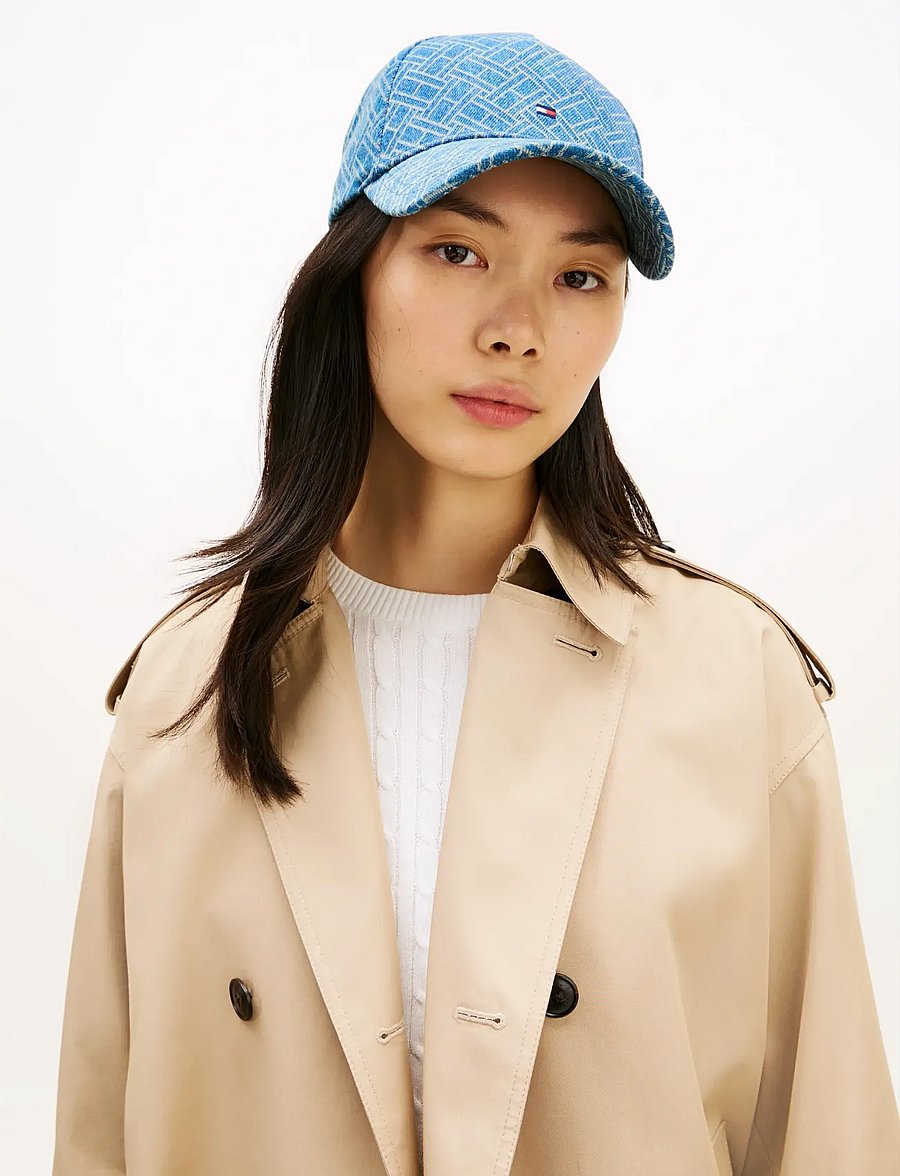 Tommy Hilfiger - TH FLAG MONOGRAM DENIM CAP - caps - denim monogram - 3