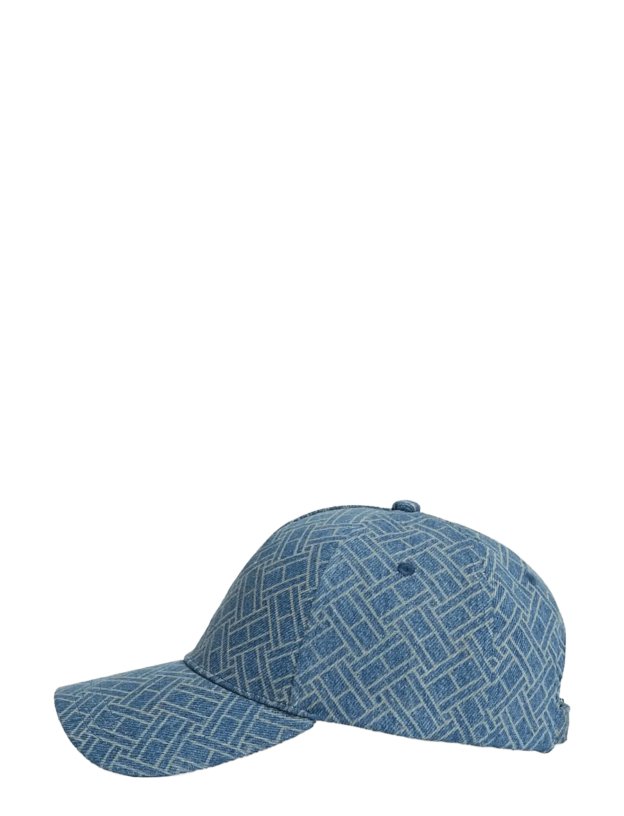 Tommy Hilfiger - TH FLAG MONOGRAM DENIM CAP - caps - denim monogram - 2