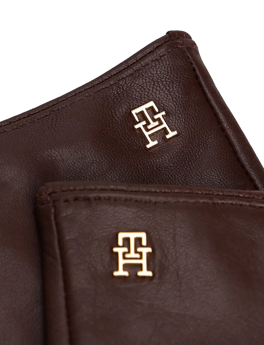 Tommy Hilfiger - TH ELEVATED CHIC LEATHER GLOVES - odinės pirštinės - rich walnut - 2