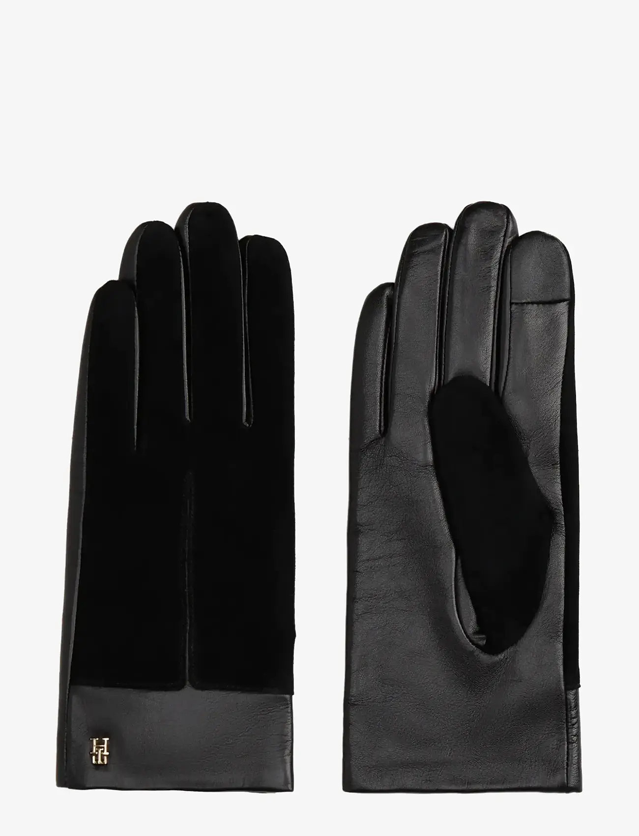 Tommy Hilfiger - TH SUEDE LEATHER GLOVES - accessories - black - 0