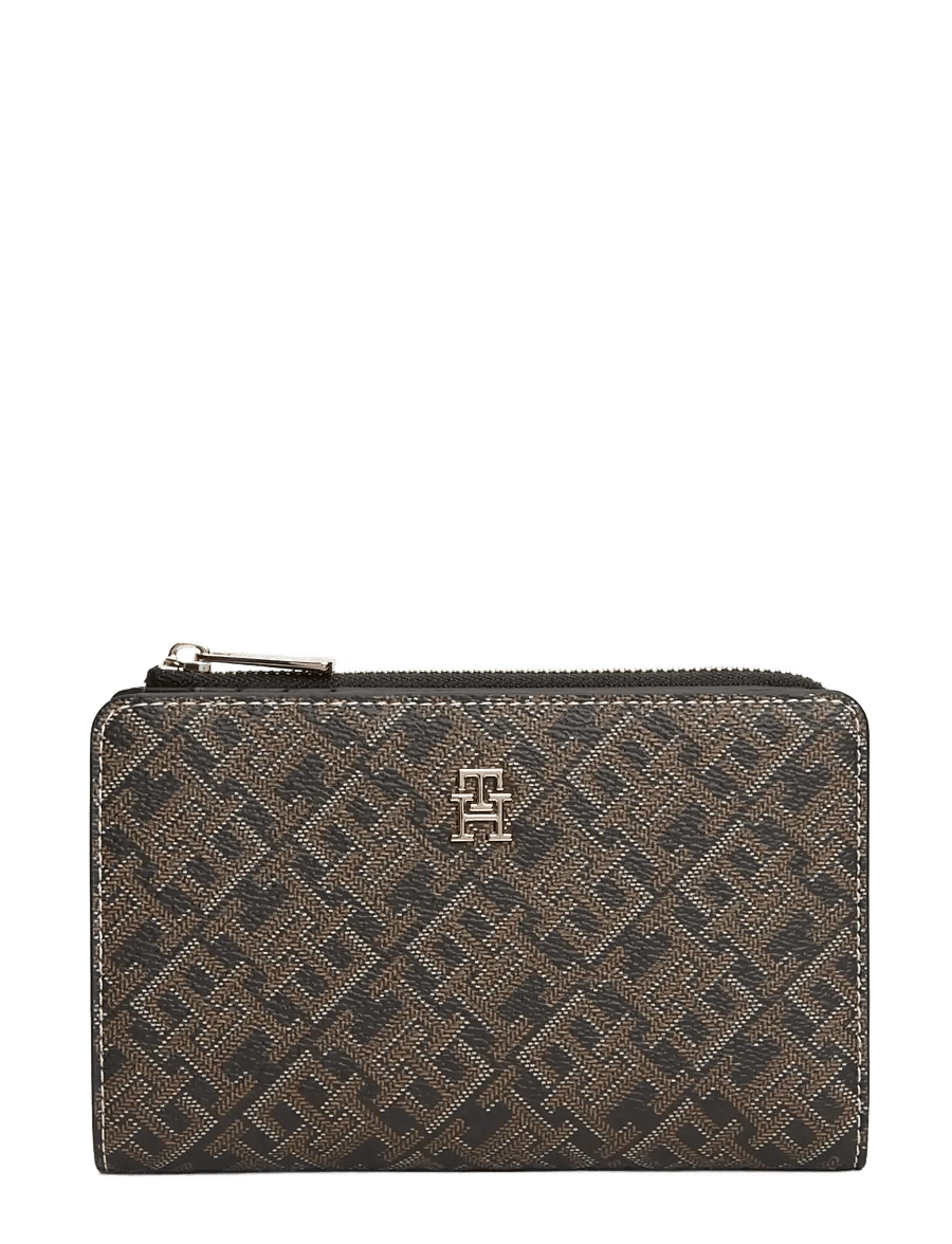 Tommy Hilfiger - TH ICON BIFOLD WALLET MONOPLAY - plånböcker - black mix - 0