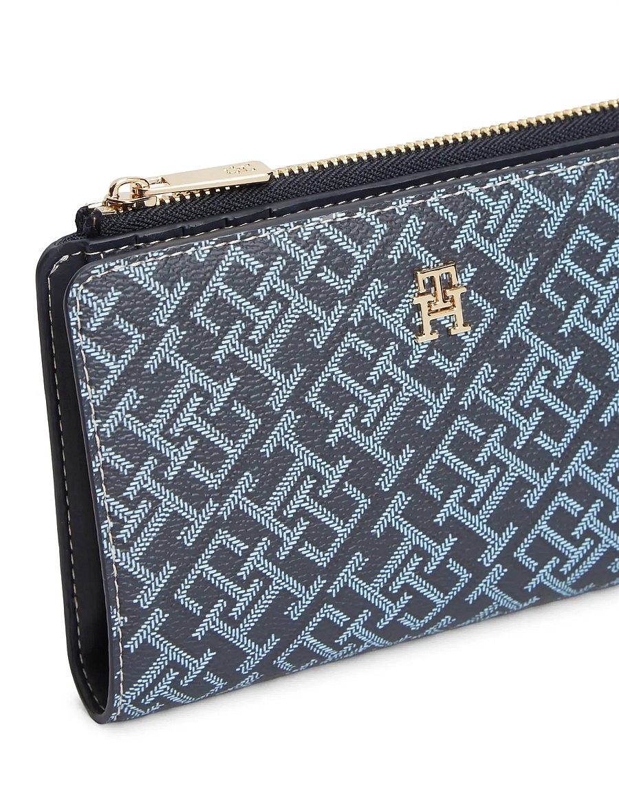 Tommy Hilfiger - TH ICON BIFOLD WALLET MONOPLAY - portemonnaies - blue mix - 3
