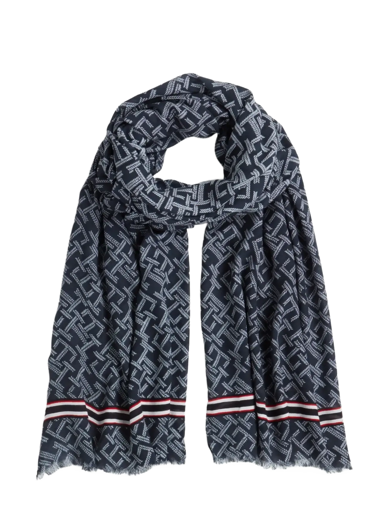 Tommy Hilfiger TH MONOGRAM CORP SCARF - Lette skjerf - SPACE BLUE / navy