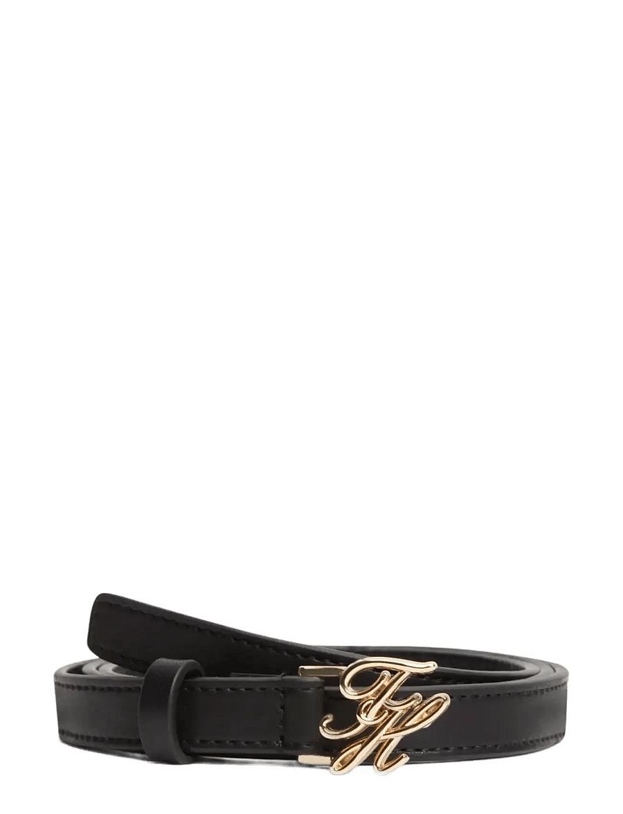 Tommy Hilfiger - TH SCRIPT 1.5 - leather belts - black - 0