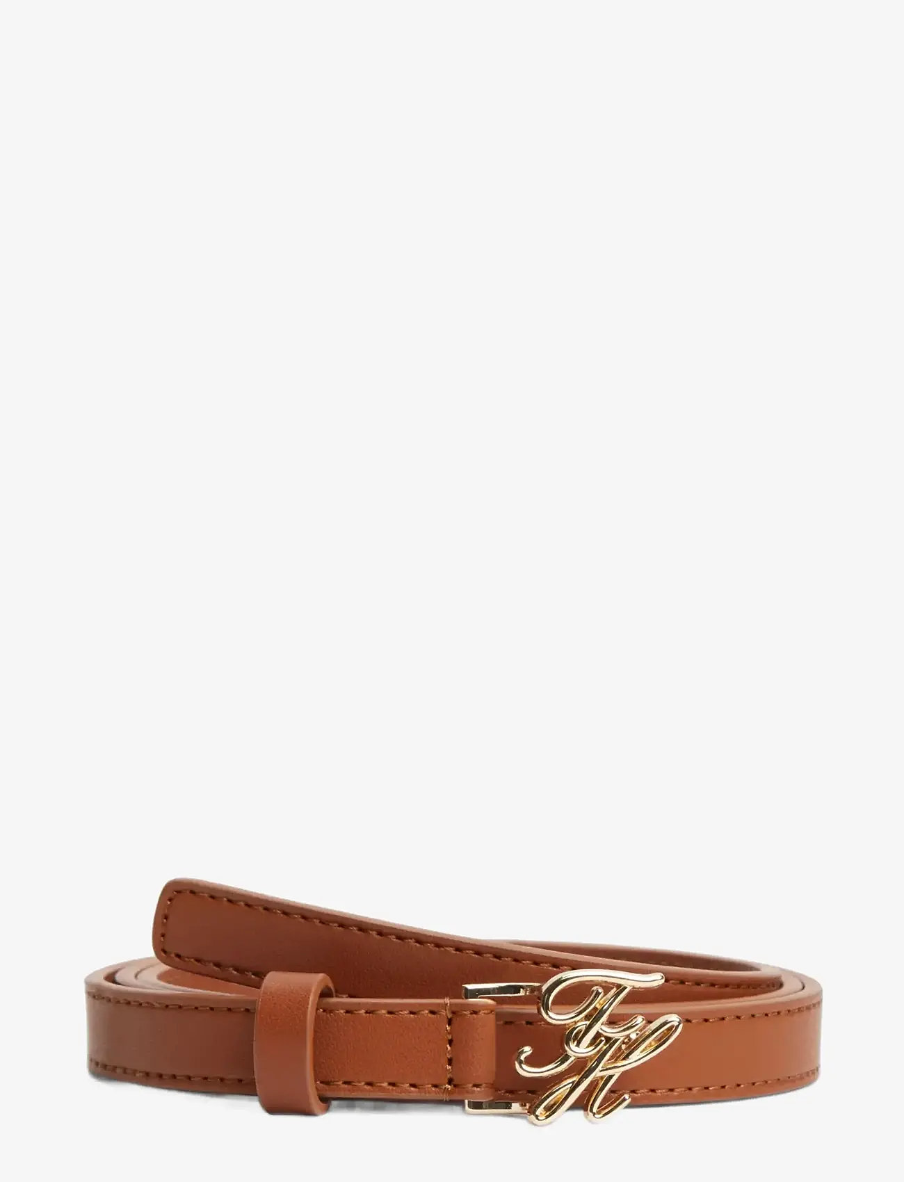 Tommy Hilfiger - TH SCRIPT 1.5 - leather belts - cognac - 0