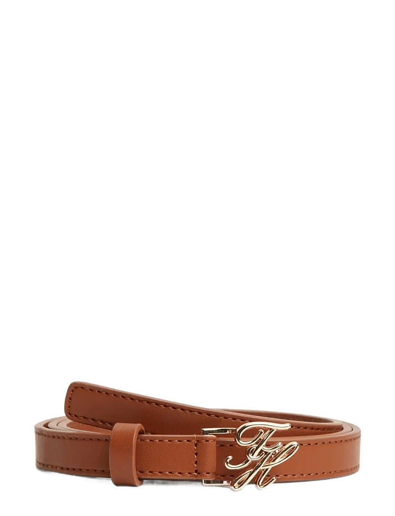 Tommy Hilfiger - TH SCRIPT 1.5 - leather belts - cognac - 0