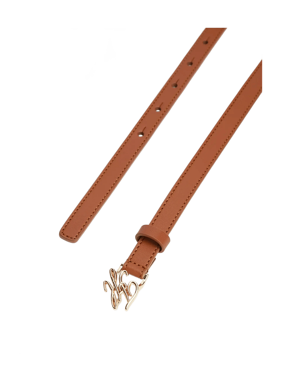 Tommy Hilfiger - TH SCRIPT 1.5 - nahkrihmad - cognac - 2