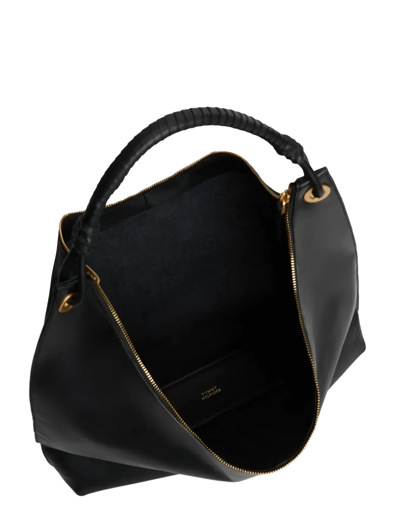 Tommy Hilfiger - TH STATEMENT LEATHER HOBO - handtaschen - black - 2