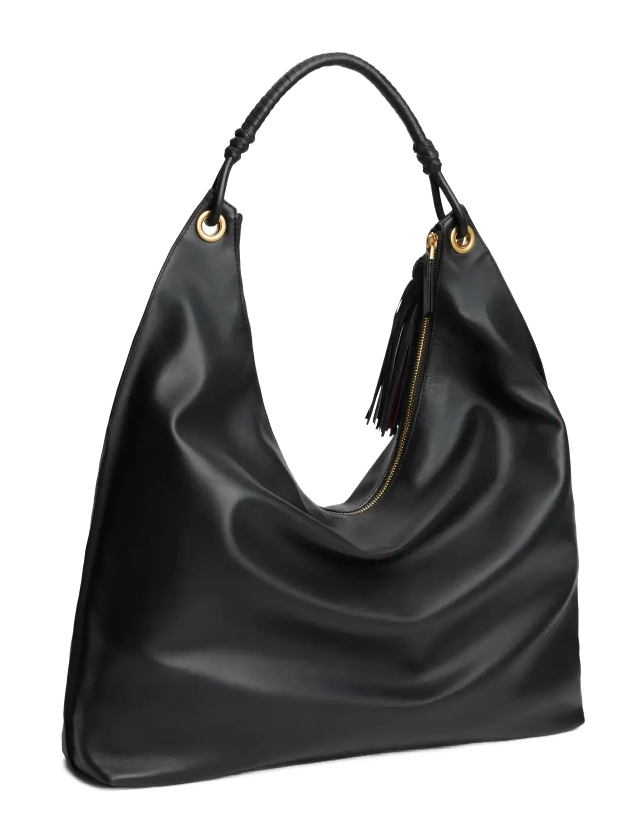 Tommy Hilfiger - TH STATEMENT LEATHER HOBO - handtaschen - black - 3