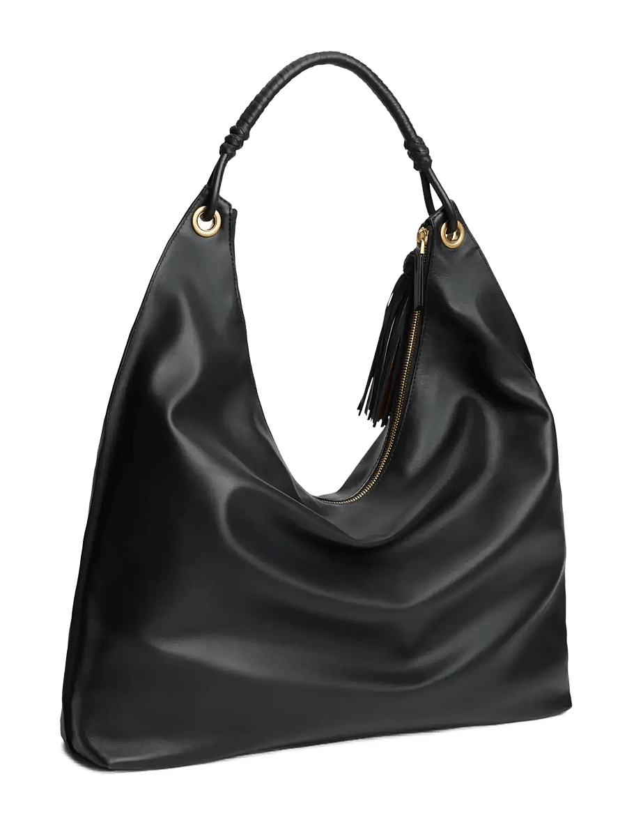 Tommy Hilfiger - TH STATEMENT LEATHER HOBO - handtaschen - black - 3