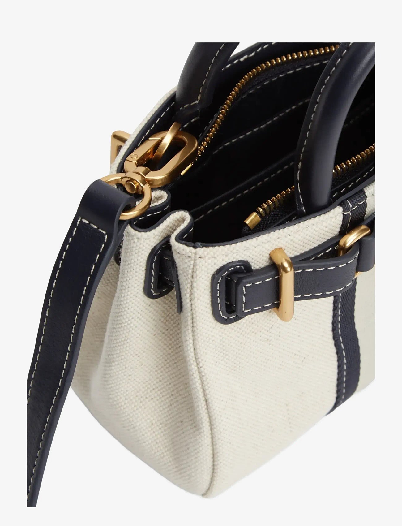 Tommy Hilfiger - AMERICAN ICON MICRO TOTE CANVAS - særlige begivenheder - white canvas blue - 3