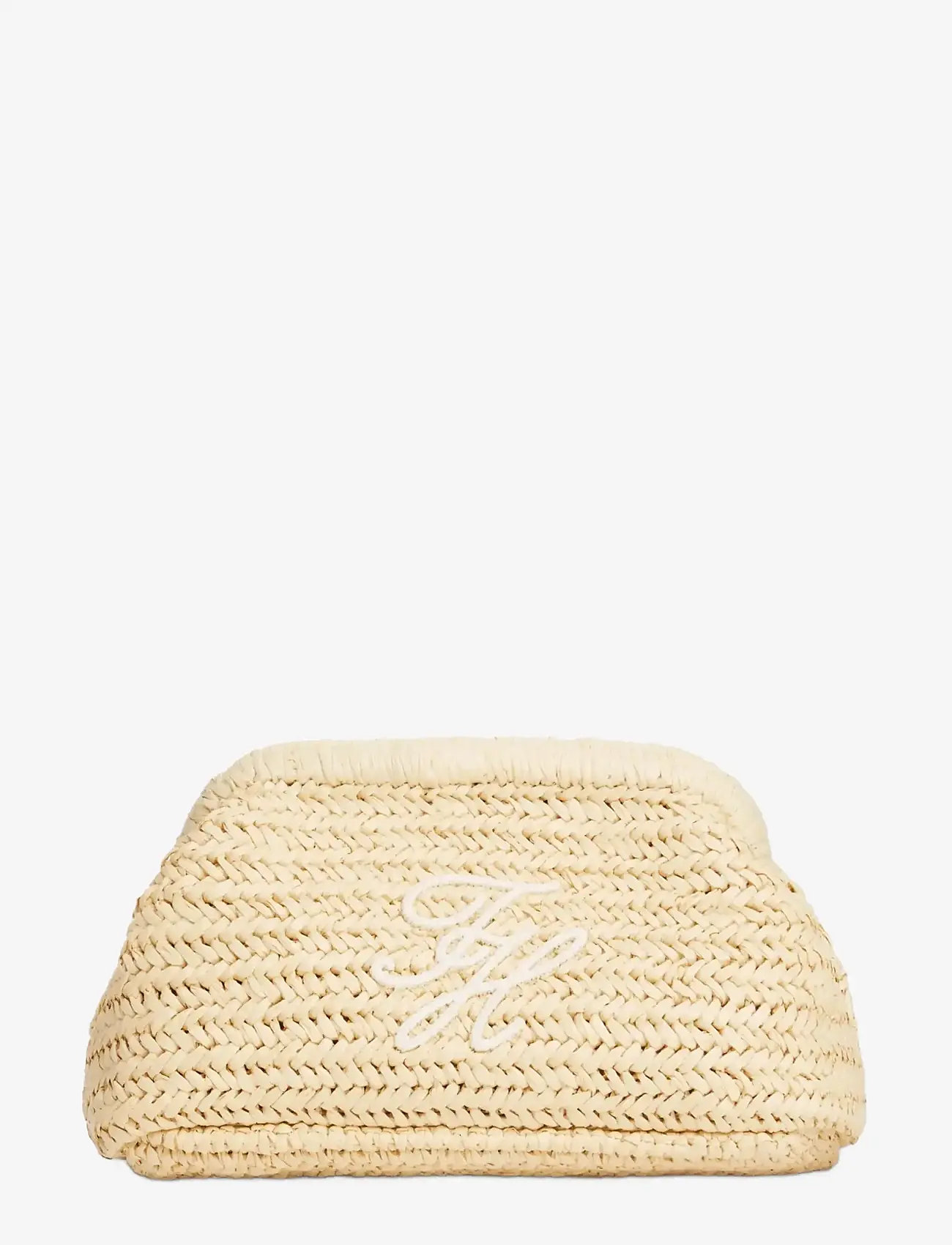 Tommy Hilfiger - TH ELEVATED SUMMER CLUTCH RAFFIA - speciella tillfällen - natural raffia - 1