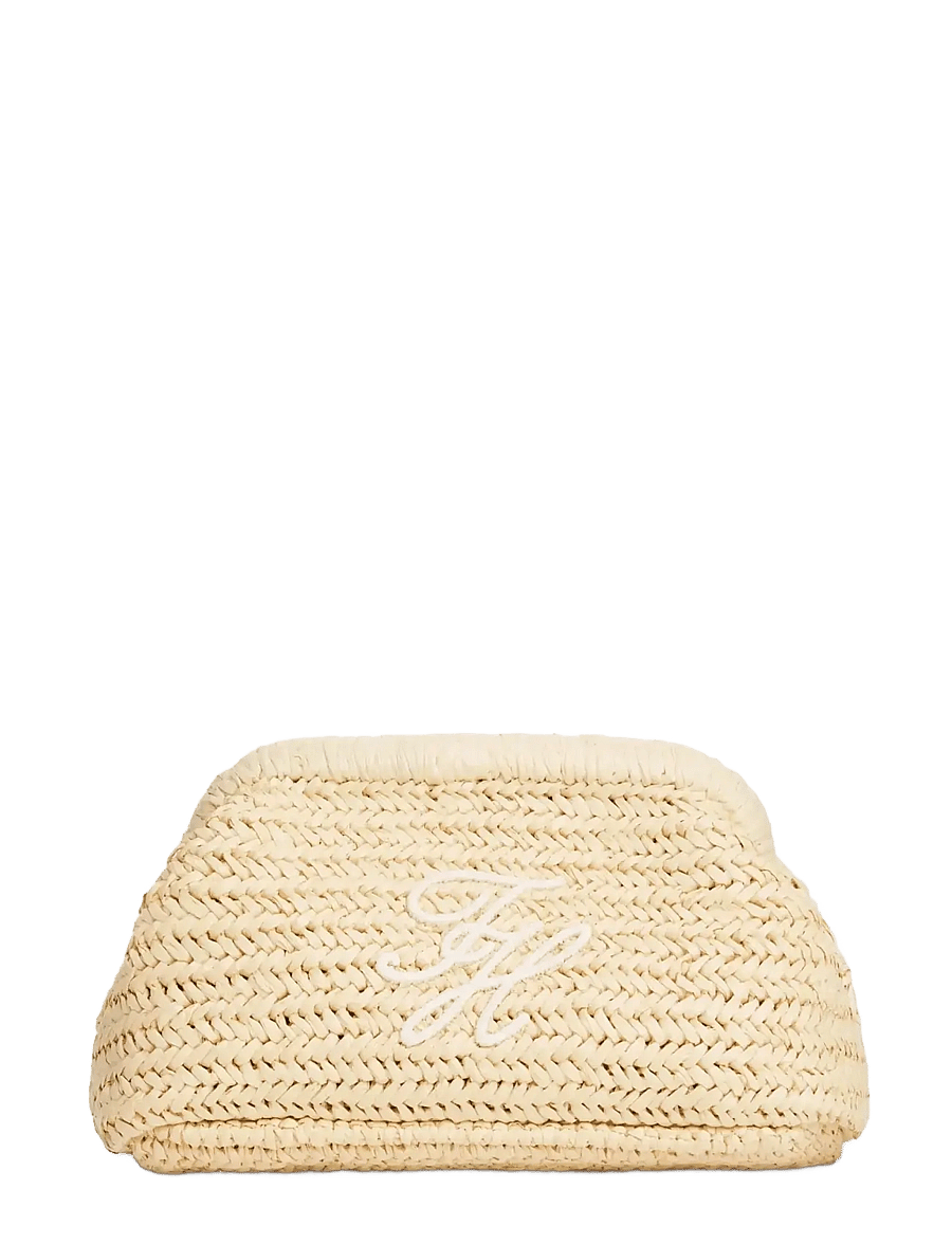 Tommy Hilfiger - TH ELEVATED SUMMER CLUTCH RAFFIA - erilised sündmused - natural raffia - 1