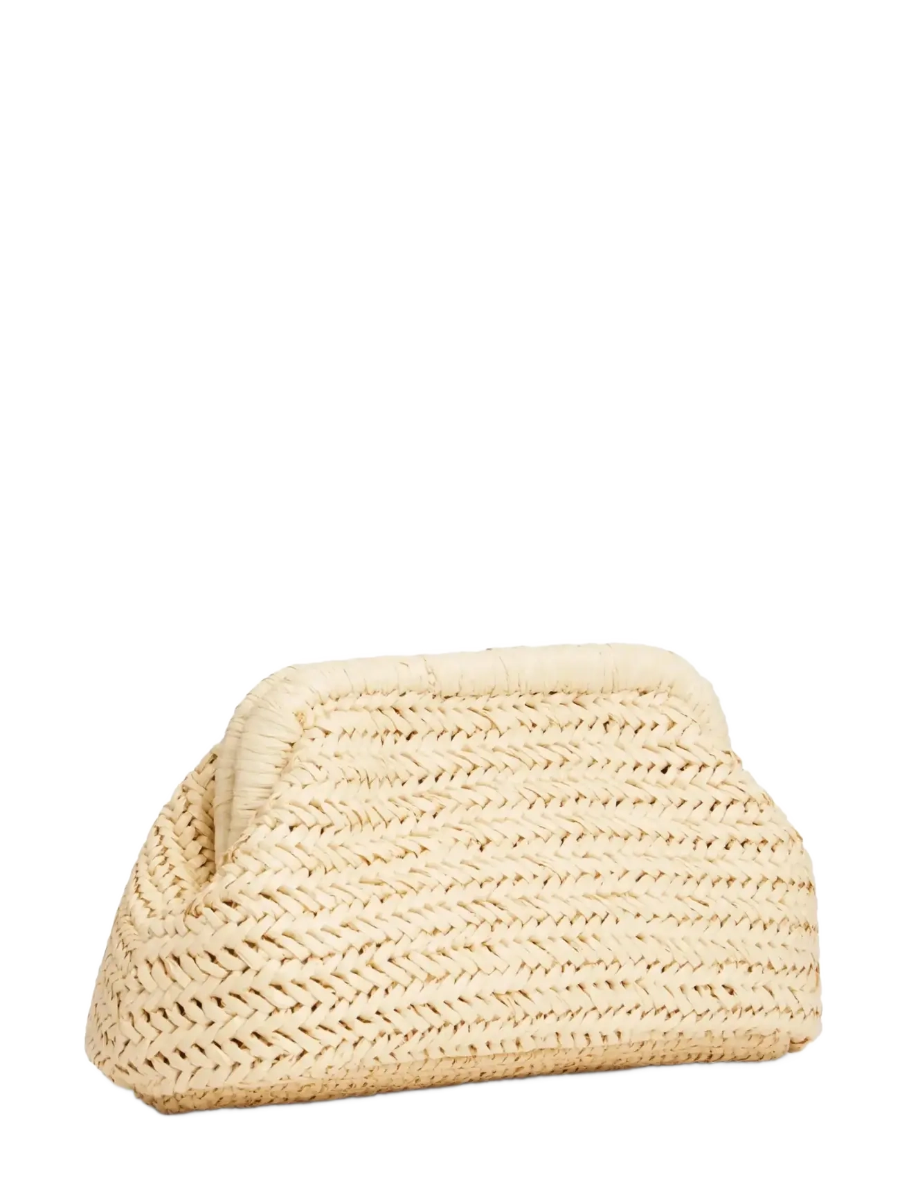 Tommy Hilfiger - TH ELEVATED SUMMER CLUTCH RAFFIA - festkläder till outletpriser - natural raffia - 2