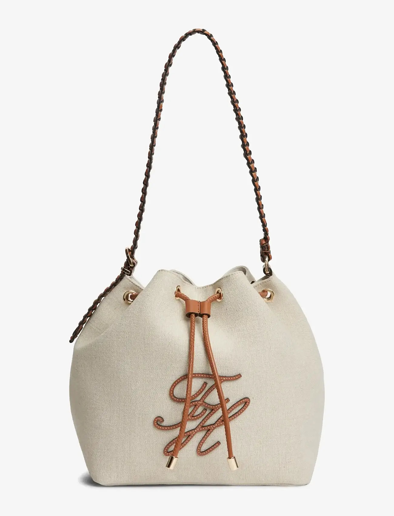Tommy Hilfiger - TH ELEV SUMMER BUCKET CANVAS - bucket bags - canvas cognac - 1
