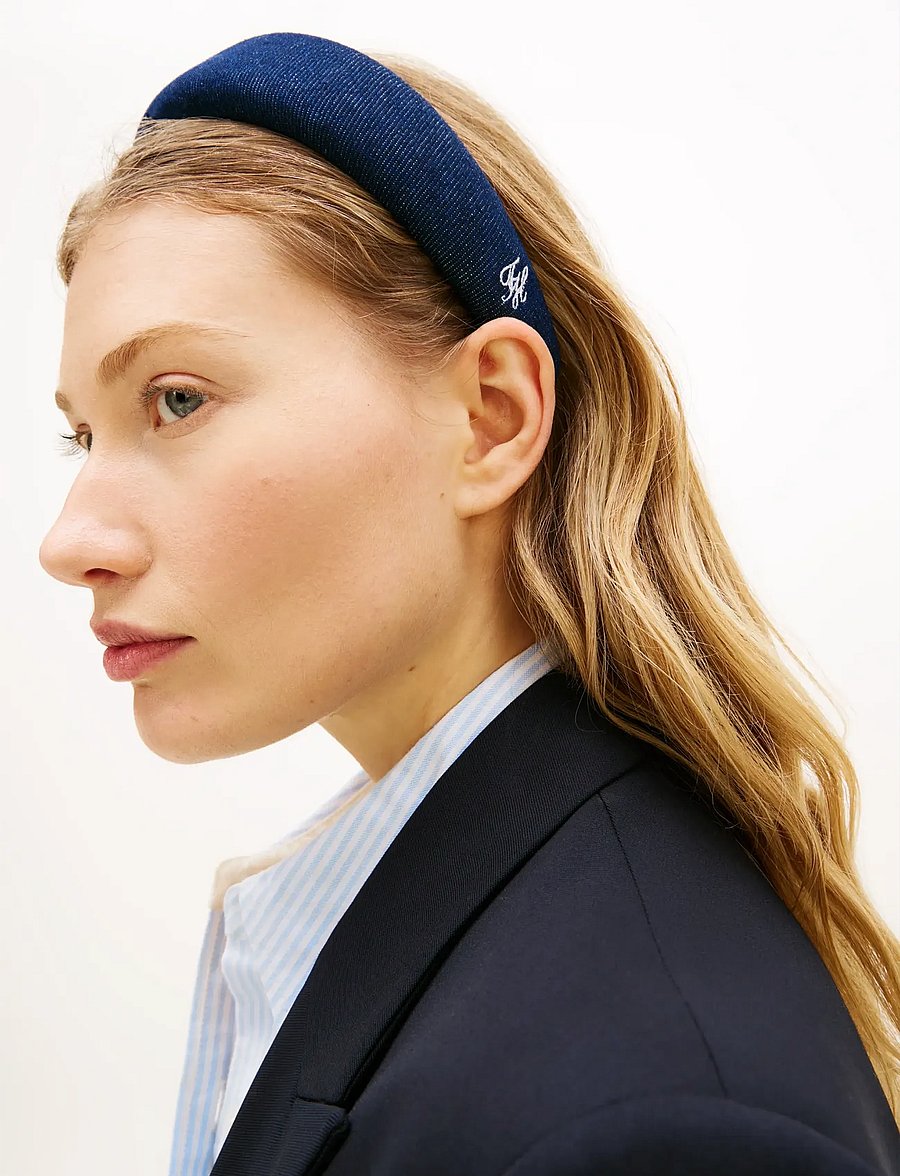 Tommy Hilfiger - TH NAUTICAL DENIM HEADBAND - stirnbänder - dark denim - 2