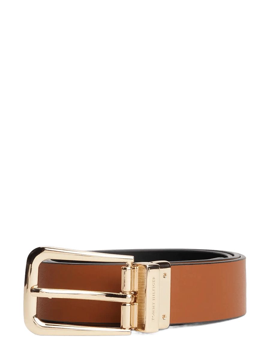 Tommy Hilfiger - TH LIBRE 3.0 REV - läderskärp - black cognac - 3