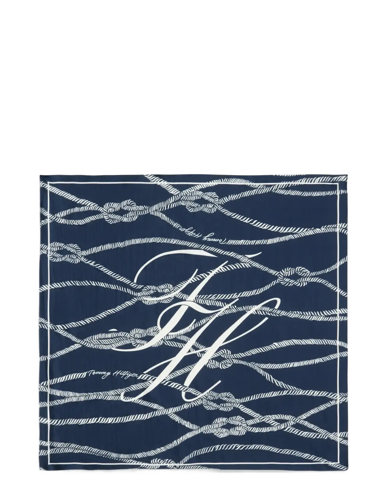 TOMMY HILFIGER Tommy Script Silk Square Navy - One Size - Damen