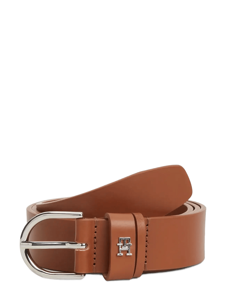 Tommy Hilfiger - ESSENTIAL EFFORTLESS 3.0 SV - läderskärp - cognac - 0