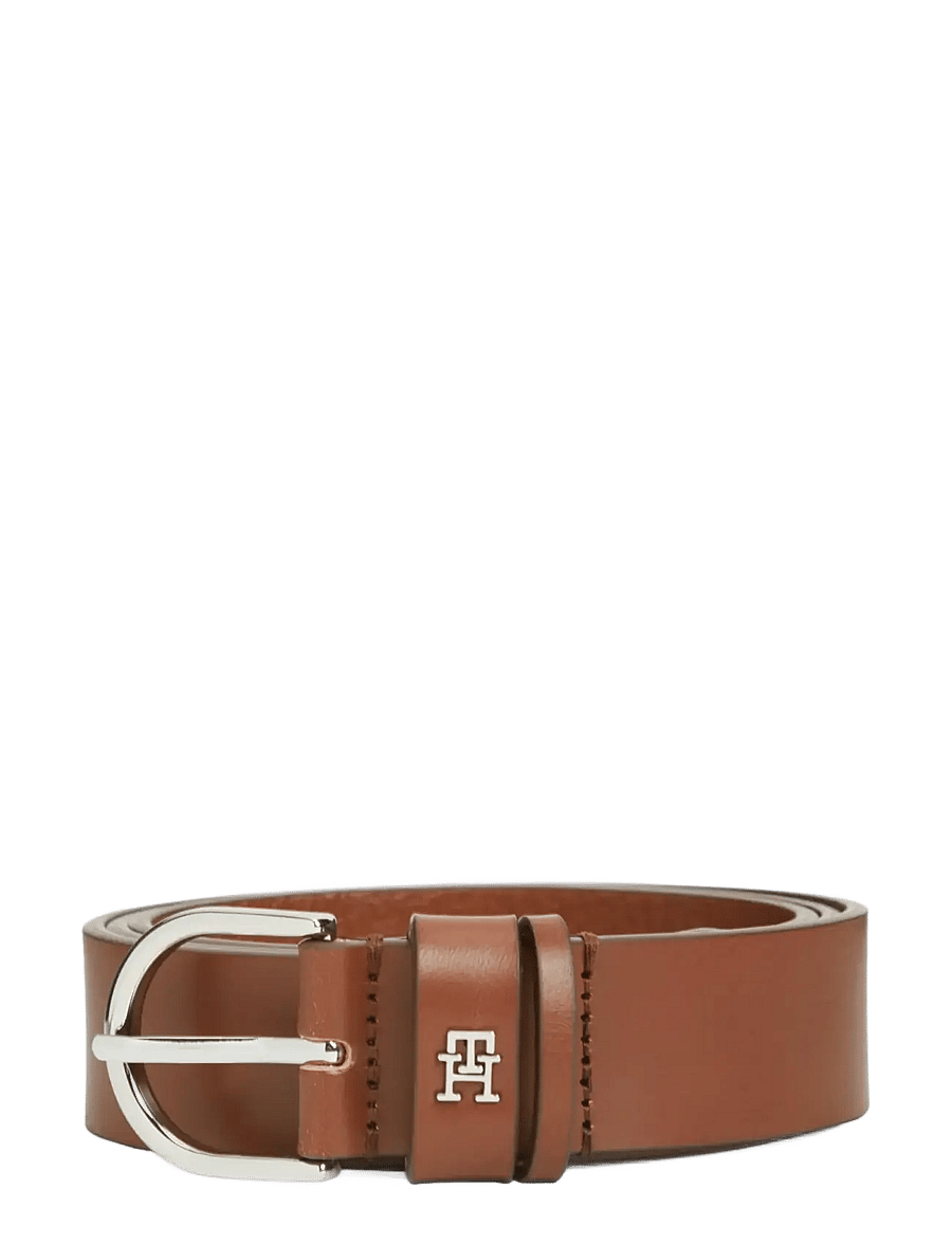 Tommy Hilfiger - ESSENTIAL EFFORTLESS 3.0 SV - läderskärp - winter cognac - 0