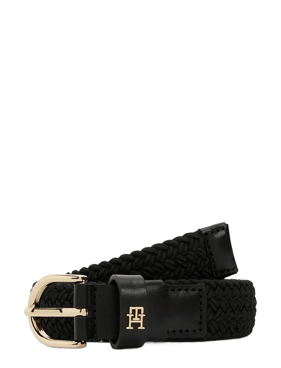 Tommy Hilfiger - ESSENTIAL EFFORTLESS 2.5 ELASTIC - braided belts - black - 0
