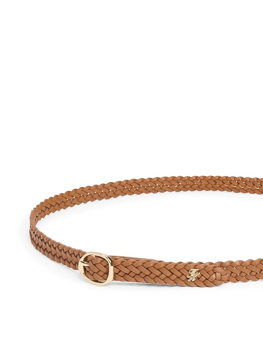 Tommy Hilfiger - TH SCULPT 2.0 WOVEN - läderskärp - cognac - 3