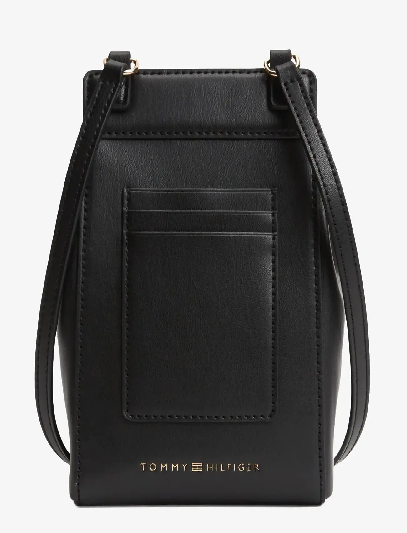 Tommy Hilfiger - TH MODERN PHONE POUCH - phone holders & charms - black - 0