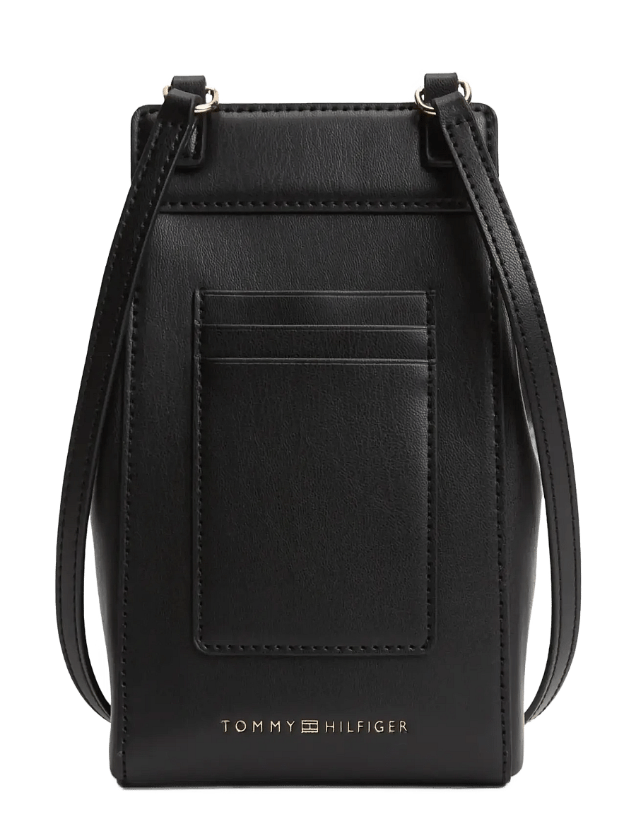 Tommy Hilfiger - TH MODERN PHONE POUCH - mobilholdere & phone charms - black - 0