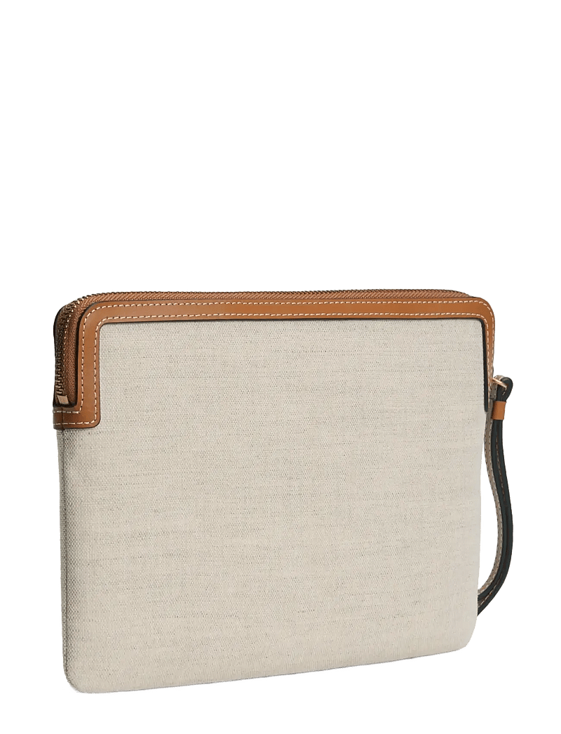 Tommy Hilfiger - TH SCRIPT DAILY POUCH CANVAS - special occasions - cognac - 1