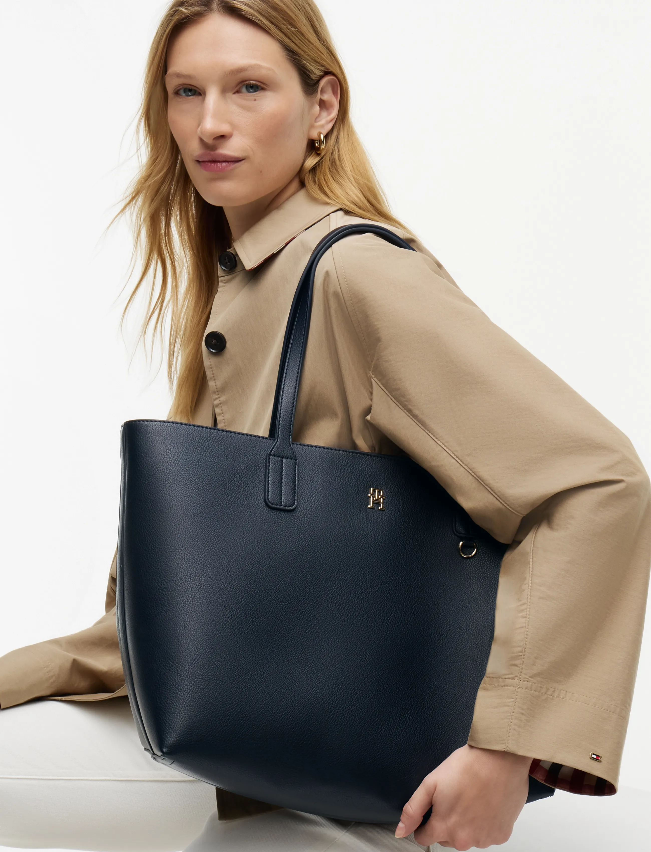 Tommy Hilfiger - TH ICON TOTE - tote bags - space blue - 3