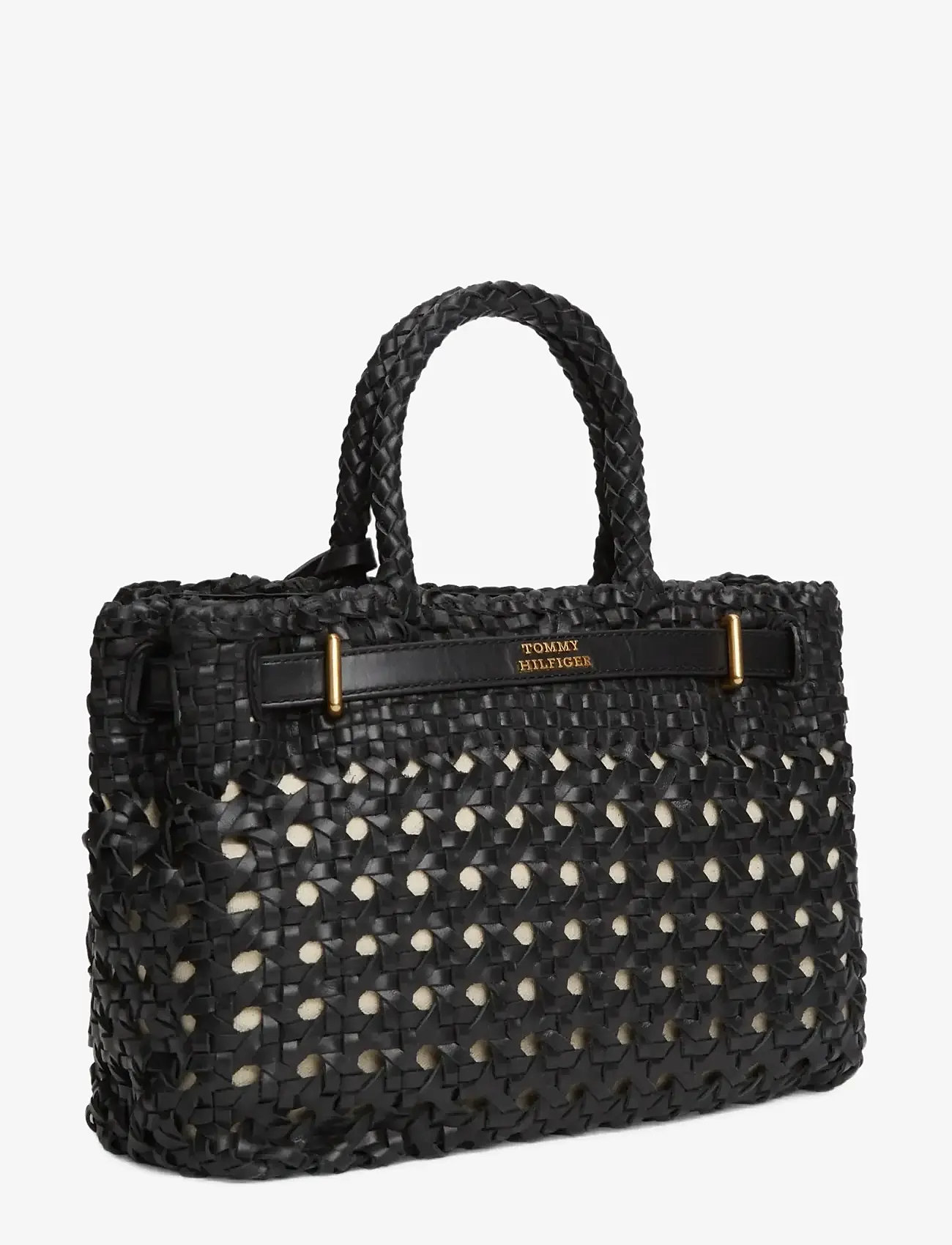 Tommy Hilfiger - AMERICAN ICON MINI TOTE BRAIDED - tote bags - black - 2