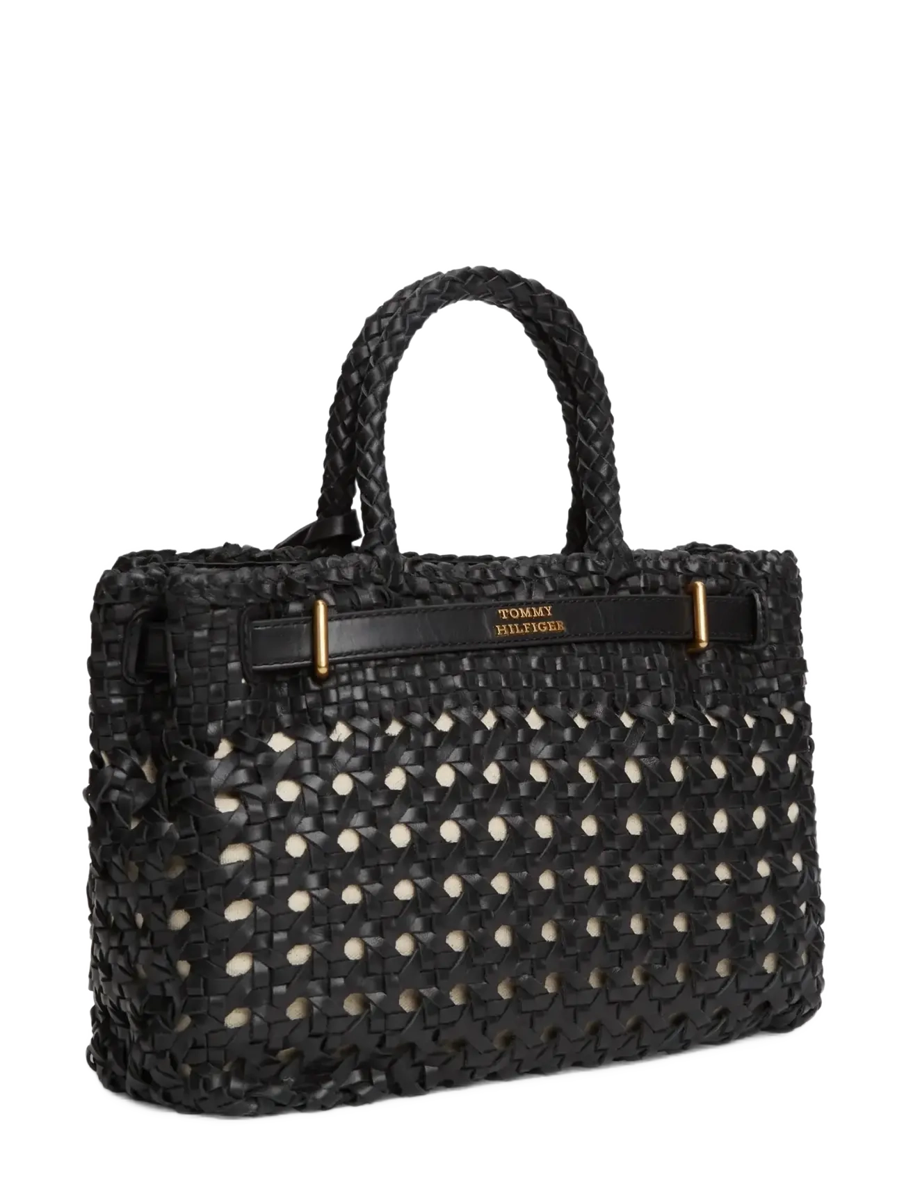Tommy Hilfiger - AMERICAN ICON MINI TOTE BRAIDED - tote bags - black - 2