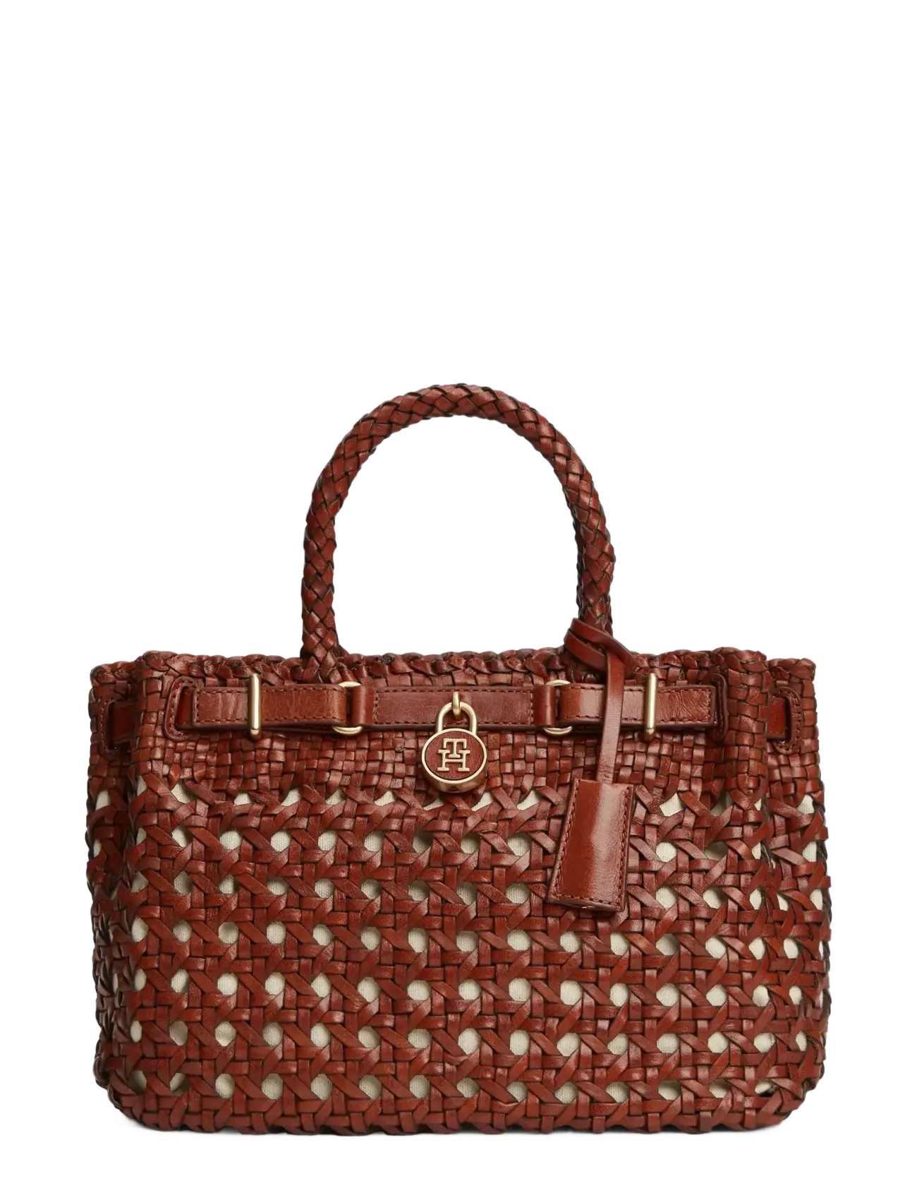 TOMMY HILFIGER American Icon Mini Tote Braided Braun - One Size - Damen