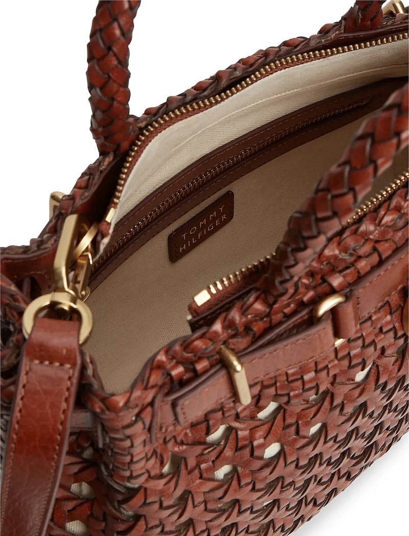 Tommy Hilfiger - AMERICAN ICON MINI TOTE BRAIDED - tote bags - tan - 3