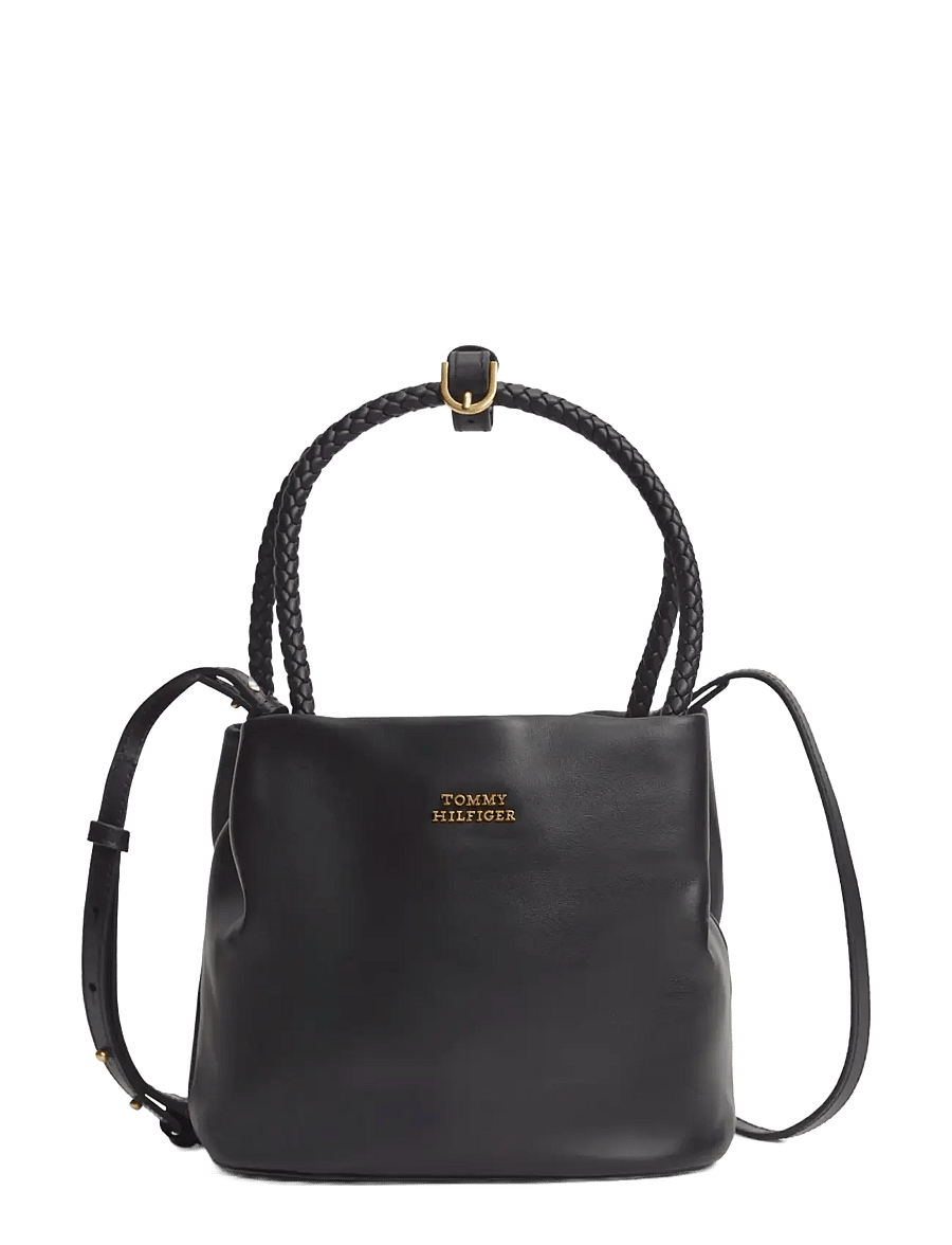 Tommy Hilfiger - TH MARINA BUCKET LEATHER - alltags-style - black - 0